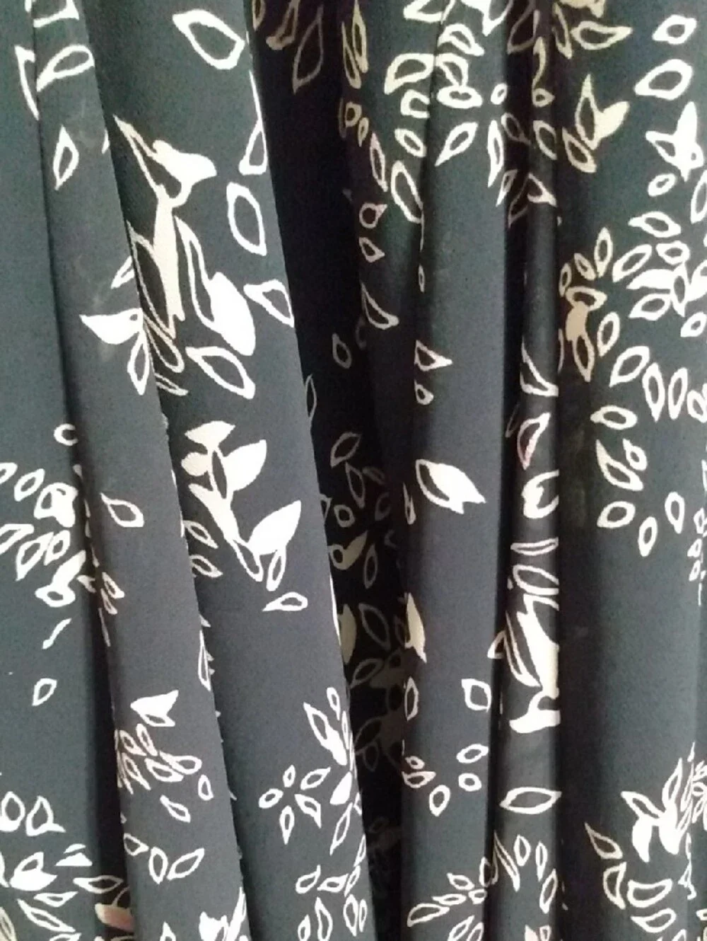 Lapis Black Maxi Skirt with Gold Floral Print